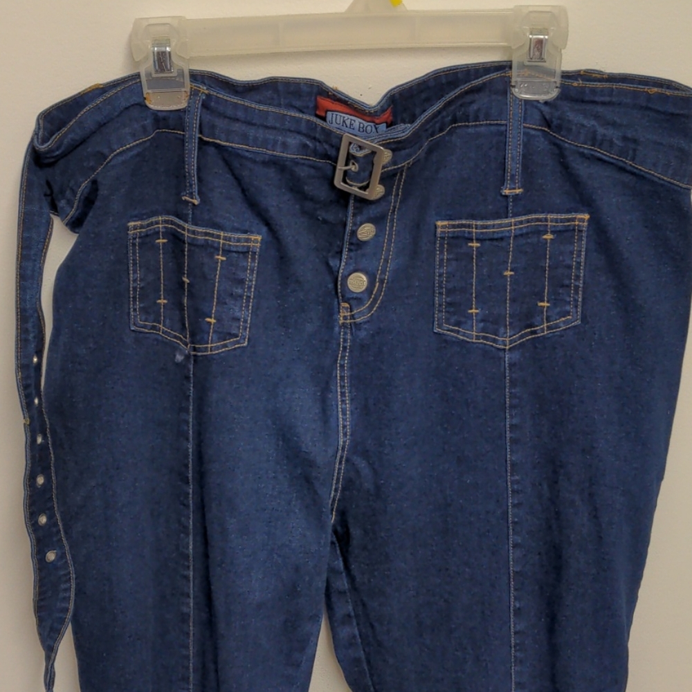 Jukebox 20 stretch boot cut jeans button fly
